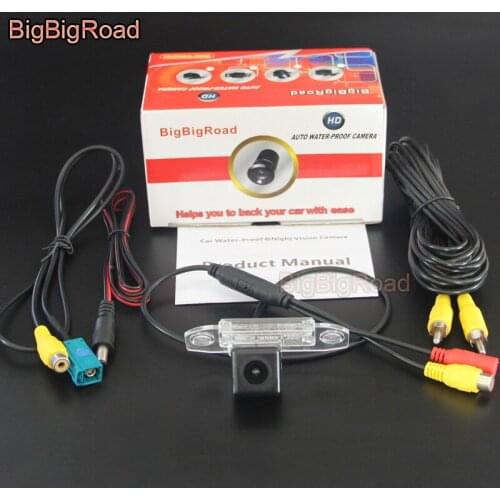 BigBigRoad RCA & Original Factory Screen Monitor For Volvo S60 S60L V60 2000~2015 Rear View Backup Reverse Camera Night Vision