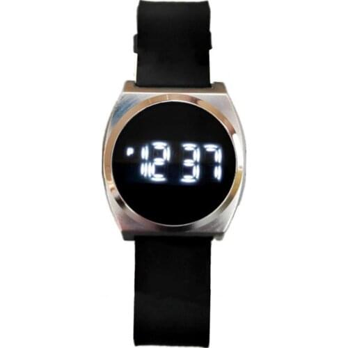 Men Watches Simple Casual LED Touch Screen Digital Couple Watch Wristwatch Fashion Accessory Sport Electronic Watch 2 Colors