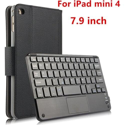 Case For iPad mini 4 Protective Wireless Bluetooth keyboard Smart cover Leather Tablet PC For iPad mini4 Protector 7.9" inch PU
