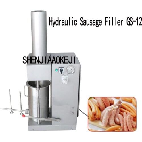 Small hydraulic sausage filler stainless steel electric sausage make machine commercial automatic enema machine 220V 1PC