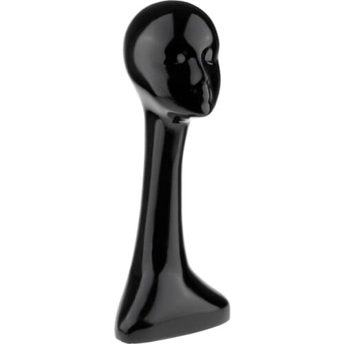 Beauty 21inch Mannequin Head for Scarf Necktie Wigs Hats Sunglasses Jewelry Display Model - Long Neck