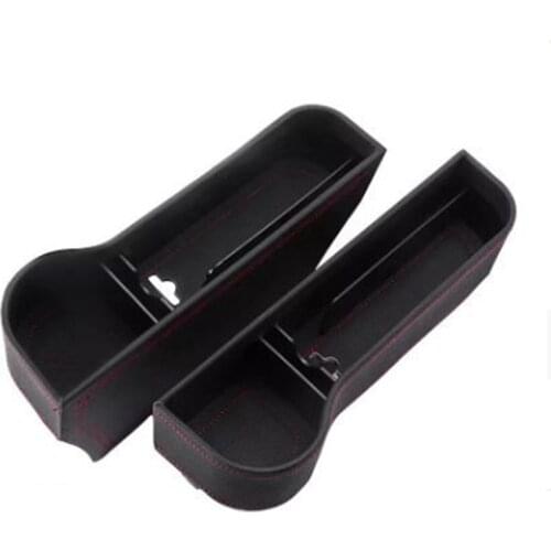 Car Seat Crevice Storage Box Seat Gap Slit Pocket Catcher Organizer Universal Car Seat Organizer Card Phone
