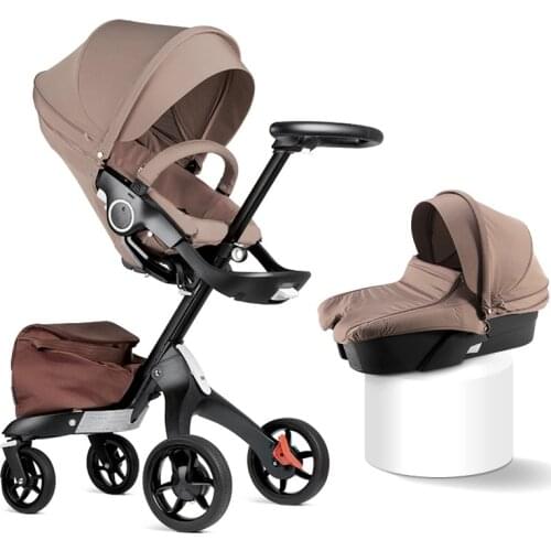 High-view Baby Stroller Foldable Lightweight Two-way Stroller Can Sit and Recline Baby Stroller Hot Mom Baby Accessories