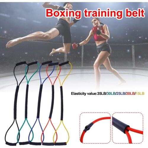 Resistance Band Boxing Exercise Bands Speed Training Rope Power Strength Equipment for Muay Thai Karate Crossfit Workout