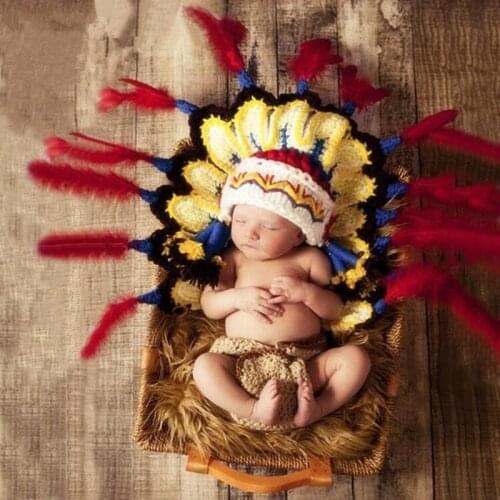 Newborn Photography Props Baby Photography Clothes Knitted Baby Costumes Hat Set Baby Photo Props Infant Fotografia Accessories