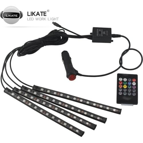 LKT New Car Decoration Lamp Led Car Atmosphere Lights Auto Interior Strip Light