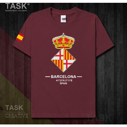 Love Barca Futbol Barcelona The Kingdom of Spain Europe souvenir mens 100 cotton t shirt casual Tee Fashion design Tops 20