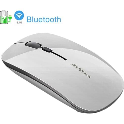 M815 Rechargeable Mouse 2.4G Wireless Bluetooth IC Positioning Office Mute Laptop With USB Receiver 1600DPI Thin Gaming Mouse