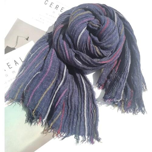 New Trendy Cotton Wool Feeling Men Scarves Autumn Winter Winter Accessories for Men Warm Long Fashion Brand Men Scarf Bufanda