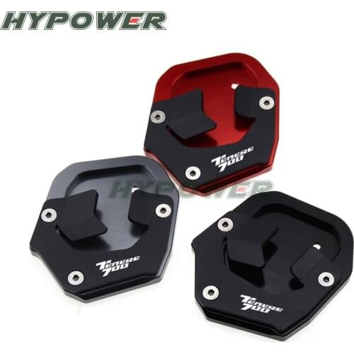 New Motorcycle Aluminum Foot Enlarger Foot Side Stand Extension Plate with logo Fits For Yamaha Tenere 700 Tenere700 2019-2021