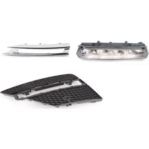 Front Left side Bumper Lateral&Chrome Grill& light for Mercedes Benz ML350 ML400 1668852822