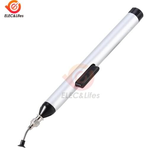 IC Sucking Pen Vacuum Suction Pen Remover Sucker Pump IC SMD Tweezer Pick Up Tool Solder Desoldering with 3 Suction Headers