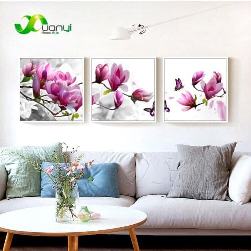 Customize Canvas Wall Art Magnolia Flower Painting Magnolia Flower Art Modular Paintings On The Wall Art Cuadros Decor Unframed