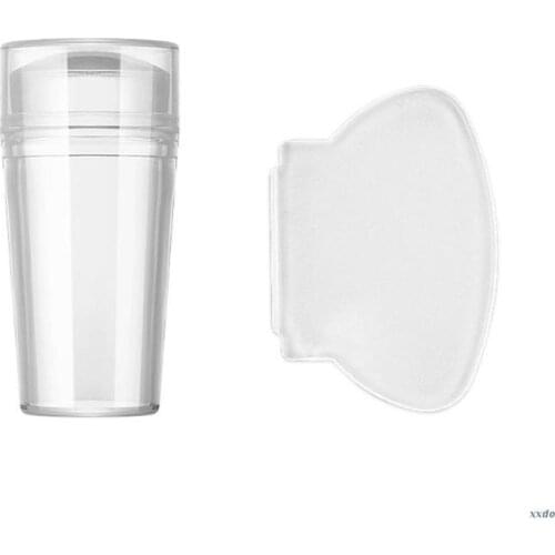 Jelly Clear Silicone Head Nail Stampers Silicone Nail Art Stamper Heads Nail Stamping Kits DIY Nail Art Tools