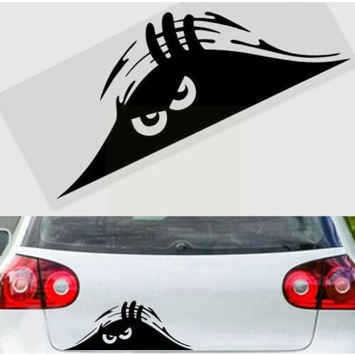Self-adhesive Car Sticker Waterproof Scratch Cover Sticker Car 3D Styling Funny Decal Auto Decoration Eyes Peeking Big G3Y5