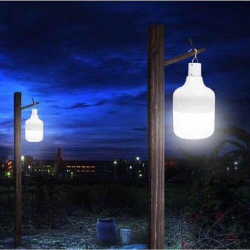 LED camping light USB rechargeable emergency light 20W 30W 40W 50W portable camping light 2 modes LED bulb barbecue hiking light