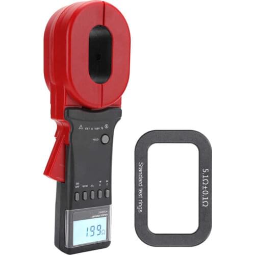 ETCR2000C+ Ground Resistance Clamp Meter Tester 0.01-1200ohm 0.00mA-20A for Electricity Multi Testers