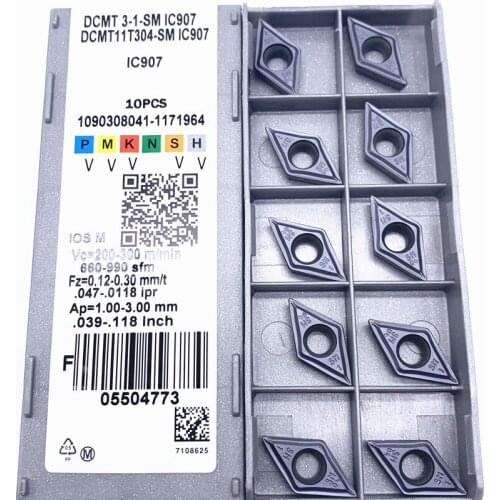 DCMT11T304 SM IC907 / IC908 Internal Turning Tool dcmt 11t308 Carbide insert Lathe cutter Tool turning insert