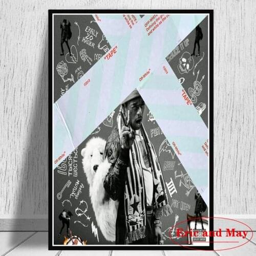 Uzi Vert Luv Is Lil Rage Rapper Hip Hop Music Album Star Canvas Painting Pictures On The Wall Nordic Decoration Home Decor