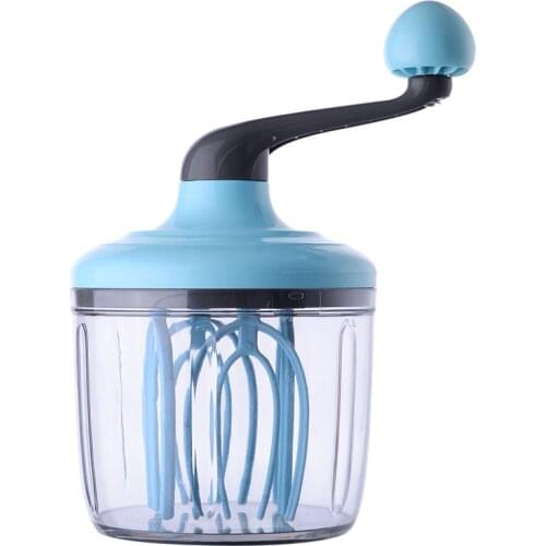 Hand-cranked Creamy Egg Beater Blender Cream Stiring Household Baking Tools Foam Whisk Mixer Egg Beater Dough Kitchen Tools