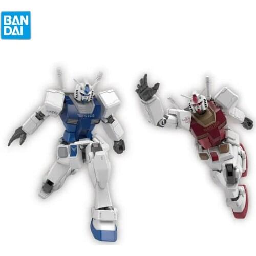 Bandai Japanese Olympics Gundam Kids Assembled Toy Robot Model Tokyo Olympics Limited PVC Action Figures Dolls Collections Gifts