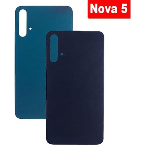 100% Original For Huawei Nova 5 Battery Back Rear Cover Door Housing For Huawei Nova 5 Repair Parts Nova5 Replacement