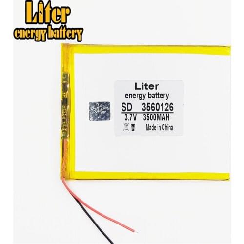 3.7 V lithium Tablet polymer battery 3500 mah 3560126 tablets DIY mobile power