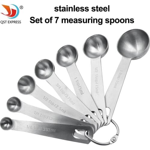 6pcs Stainless Steel Measuring Spoon With Scale Measuring Cup Measuring Cup Set Cooking Tool Kitchen Gadgets