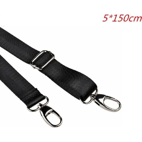 Free shipping 5*150cm herringbone shoulder bag accessories taping Nylon Strap webbing belt with Double hanger hook for bags