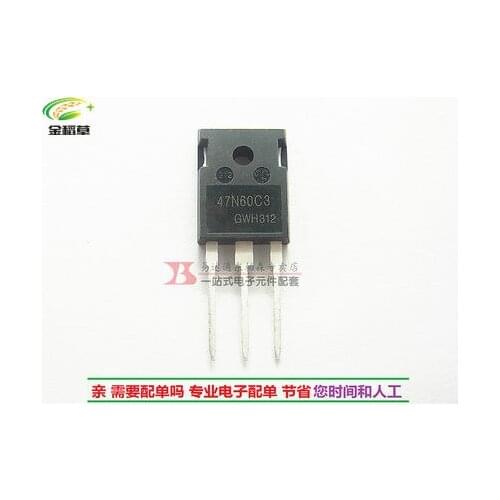 Free Shipping 50pcs 47N60C3 47N60 ( bulky ) FET 47A 650V TO247