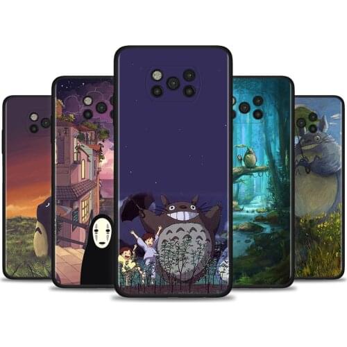 Totoro Funda For Poco X3 M3 Pro NFC F1 Shell for Mi Note 10 Pro Coque for Mi CC9 Pro CC9E A3 A2 Lite Para