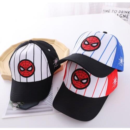Disney Spiderman Captain America Baby Boy Childrens Hat Summer Childrens Baseball Cap Baby Hat for Spring Adjustable Hat