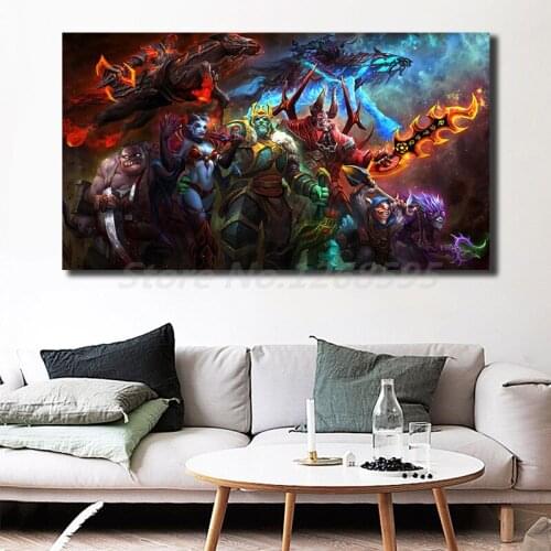 Dota 2 Hero Cursed Weaponry Wallpaper HD Wall Art Canvas Posters Prints Painting Wall Pictures For Office Living Room Home Decor