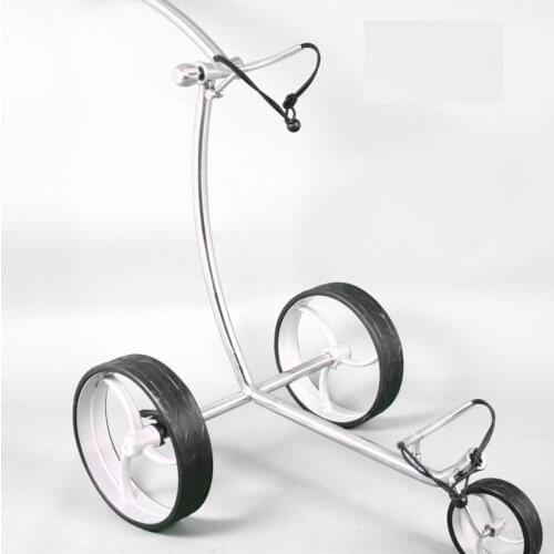 Elegant push golf handcart with hot golf trolley wheel stainless steel golf cart