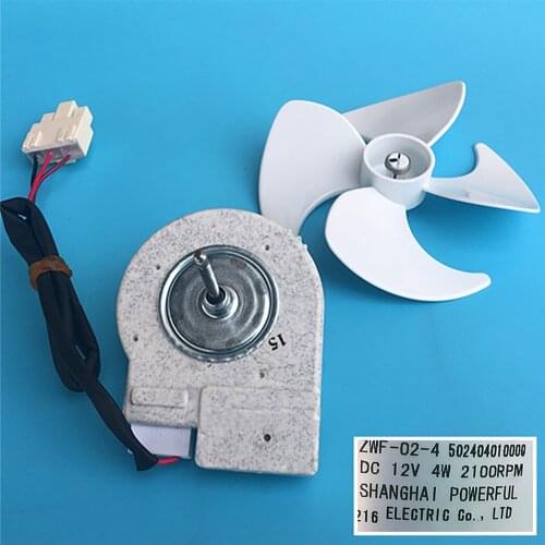 Refrigerator DC Fan Brushless Motor for ZWF-02-4 50240401000Q 2100RPM Refrigerator Fan Blade