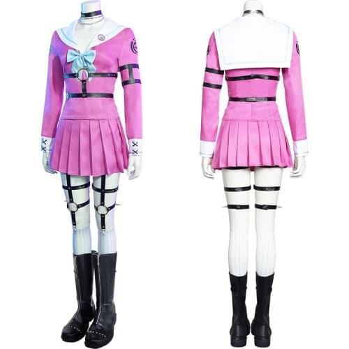 Danganronpa V3: Killing Harmony-Miu Iruma Cosplay Costume Women Dress Outfits Halloween Carnival Suit