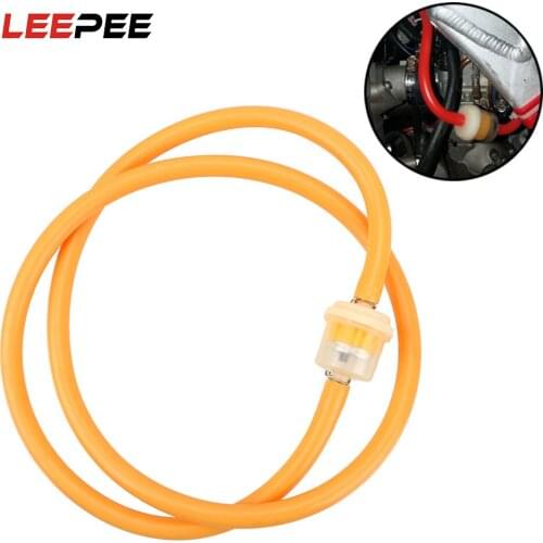 LEEPEE 1 PCS Gasoline Oil Fuel Filter For Motorcycle Moped Scooter ATV Fuel Hose Tube Line Clamp Set Modified Universal