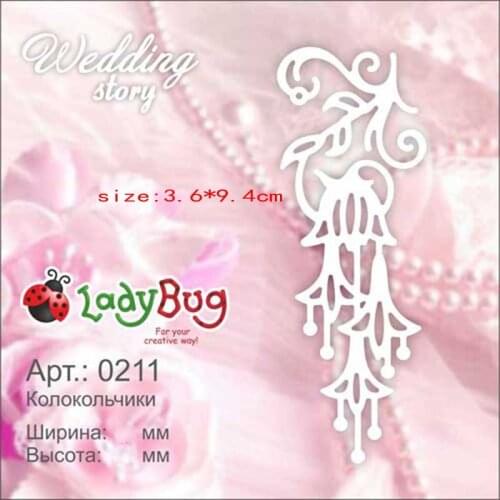 Sirius Flower Vine Bell Metal cutting dies cut die mold card Scrapbook paper craft knife mould blade punch stencils new die