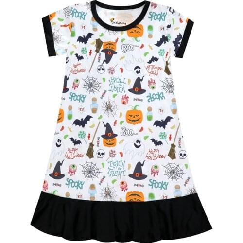 2021 New Childrens Nightdress Girls Sleepwear Cartoon Pajamas for Girls Nightgown Kids Nightwear Summer Soft Homewear Dress