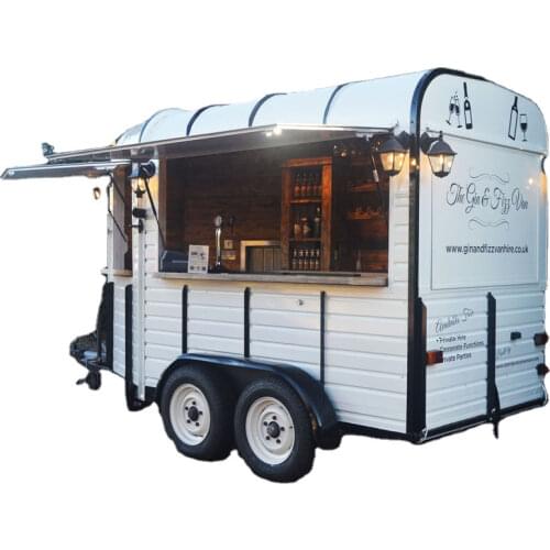 New Style Coffee Bar Food Trailer Mobile Kitchen Food Truck kiosk On Street Hot Dog Cart Vending Machine