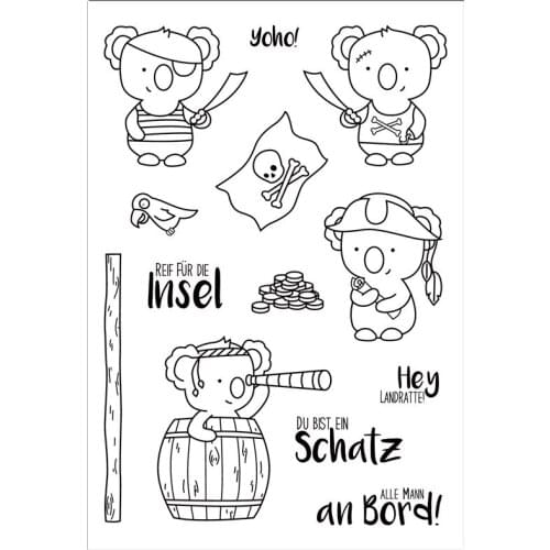 German word Transparent Clear stamp and cutting dies DIY Silicone Seals Scrapbooking /Card Making/Photo Album Decoration