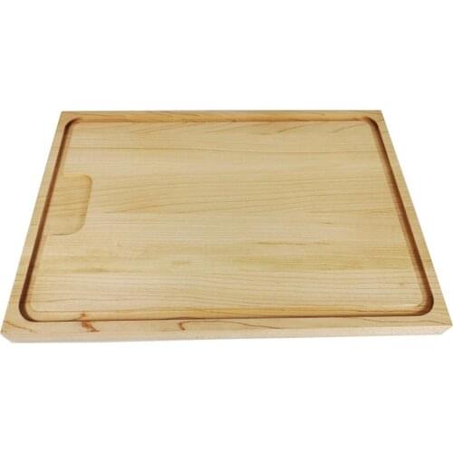 Organic Maple Wood Cutting Board with Juice Groove - Best Kitchen Chopping Board for Meat (Butcher Block) Cheese and Vegetables