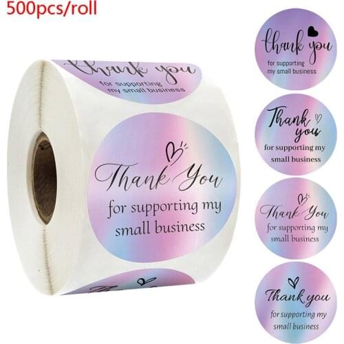 Thank you for supporting my small business laser thank you cards