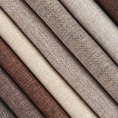 100x148cm Solid Color Linen Cotton Thickened Fabric Dustproof Old Coarse Cloth Canvas Sofa Background Cloth Linen Cloth Fabric
