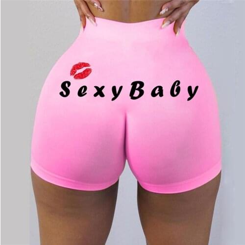 Sexy Letter Printed Panties Underwear Women Comfortable Shorts Underpants Lingerie Female High Waist Thongs Sports Briefs Sexy