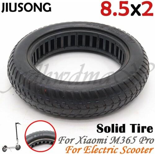 JIUSONG 8.5x2 Solid Tire for Xiaomi M365 pro Skateboard Tyre 8 1/2x2 8.5 Inch Solid Hollow Shock-absorbing and skid-Proof Tire