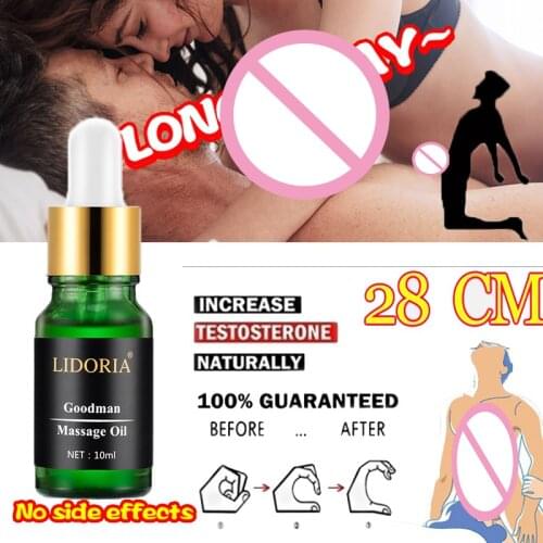 Penis Enlargement 100% Organic Herbal Essential Oil Big Dick Growth Boosters Thickening Penis Enlarger Sex Delay Cream for Men