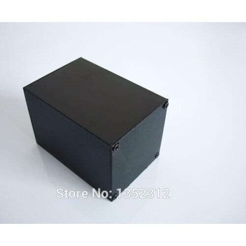 1 piece 56*56*80mm integrated aluminum box for electronic project housing DIY PCB shell power amplifer enclosure control box