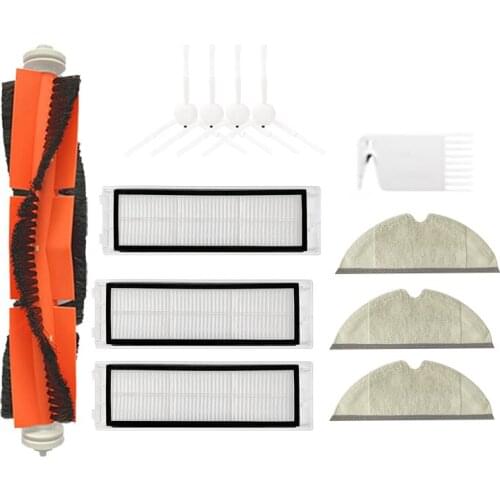 12Pcs Suitable for Xiaomi 1C Sweeping Robot Accessories, Side Brush, Rag, Haipa Filter, Roller Brush, Accessories
