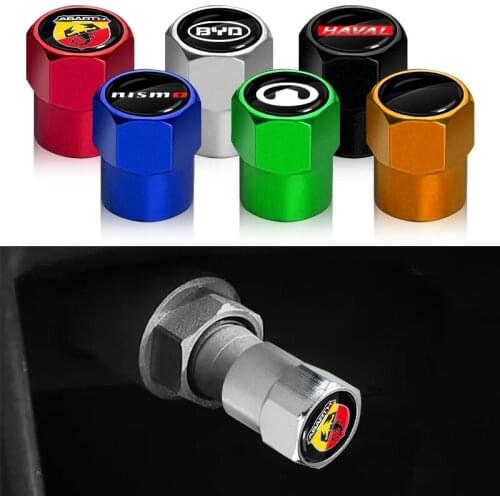 4pcs Car Emblem Metal Tire Valve Cover Caps For Ssangyong Actyon Rexton Korando Rodius Kyron Tivoli Musso XLV Stavic Accessories